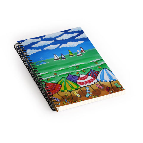 Renie Britenbucher Whimsical Beach 1 Spiral Notebook