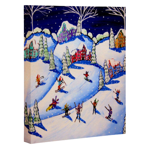 Renie Britenbucher Winter Skiing Fun Art Canvas