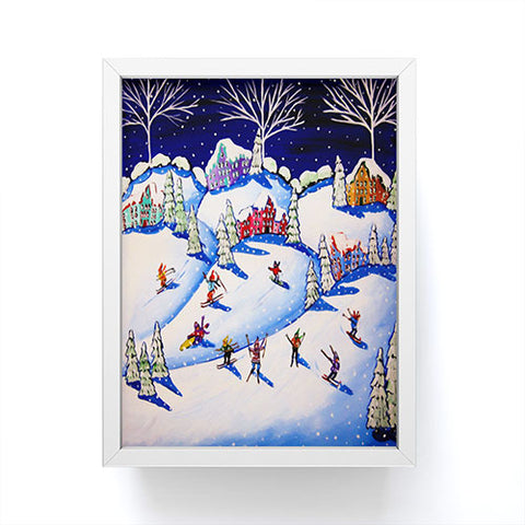 Renie Britenbucher Winter Skiing Fun Framed Mini Art Print