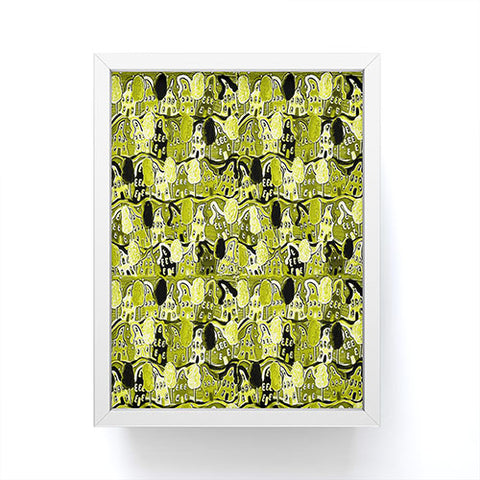 Renie Britenbucher Yellow Green Neighborhood Framed Mini Art Print
