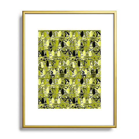 Renie Britenbucher Yellow Green Neighborhood Metal Framed Art Print