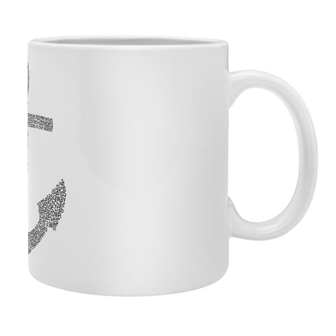 Restudio Designs Anchor Word Print Coffee Mug