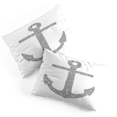 Restudio Designs Anchor Word Print Pillow Shams