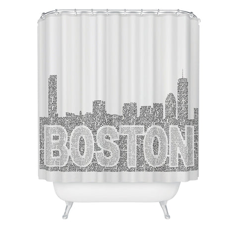 Restudio Designs Boston Skyline 1 Shower Curtain