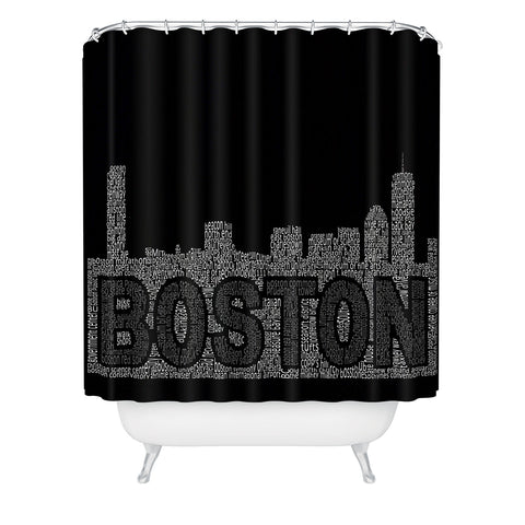 Restudio Designs Boston Skyline 2 Shower Curtain