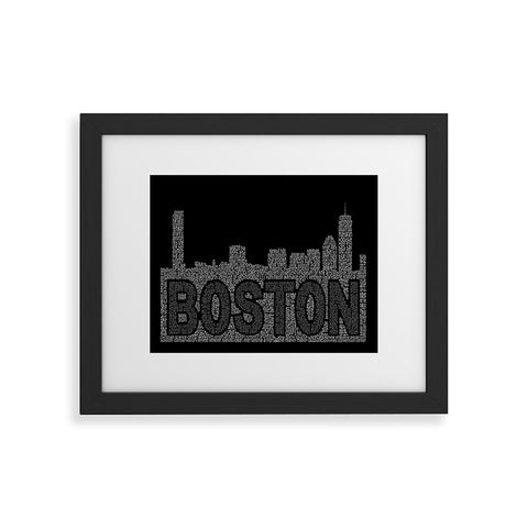 Restudio Designs Boston Skyline 2 Framed Art Print