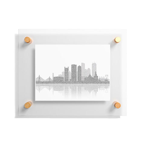 Restudio Designs Boston Skyline Reflection Floating Acrylic Print