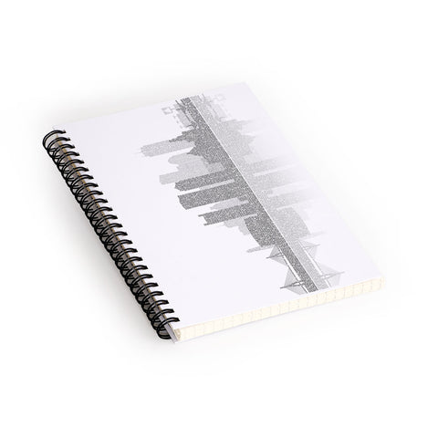 Restudio Designs Boston Skyline Reflection Spiral Notebook
