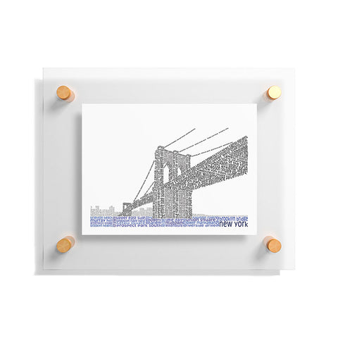 Restudio Designs Brooklyn Bridge Floating Acrylic Print