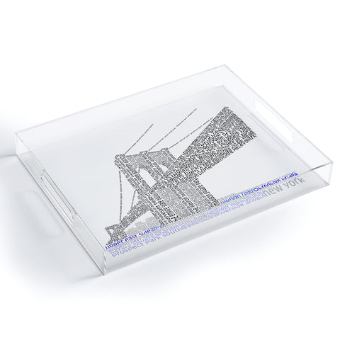 Restudio Designs Brooklyn Bridge Acrylic Tray