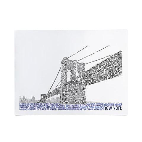 Restudio Designs Brooklyn Bridge Poster