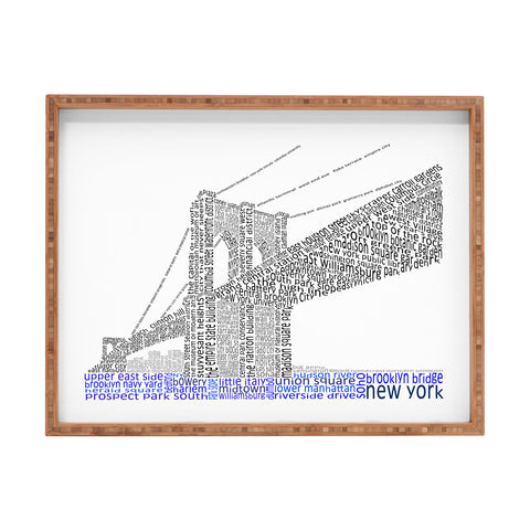 Restudio Designs Brooklyn Bridge Rectangular Tray