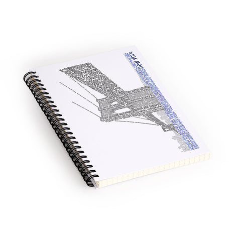 Restudio Designs Brooklyn Bridge Spiral Notebook