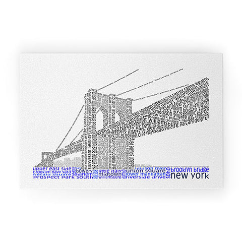 Restudio Designs Brooklyn Bridge Welcome Mat
