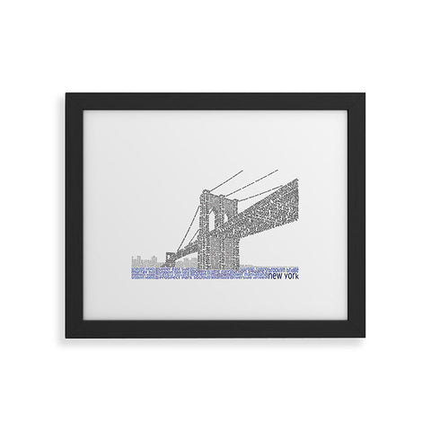 Restudio Designs Brooklyn Bridge Framed Art Print
