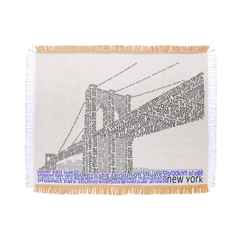 Restudio Designs Brooklyn Bridge Throw Blanket