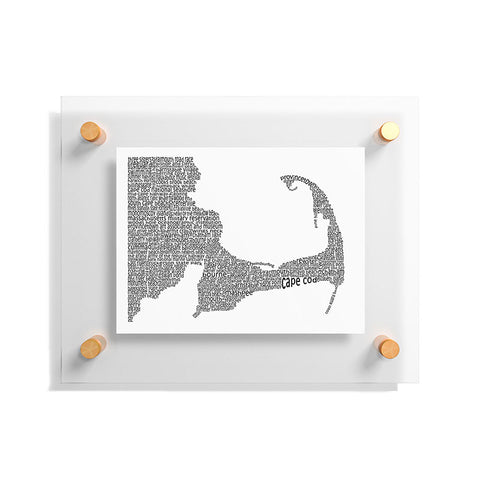 Restudio Designs Cape Cod Map Floating Acrylic Print