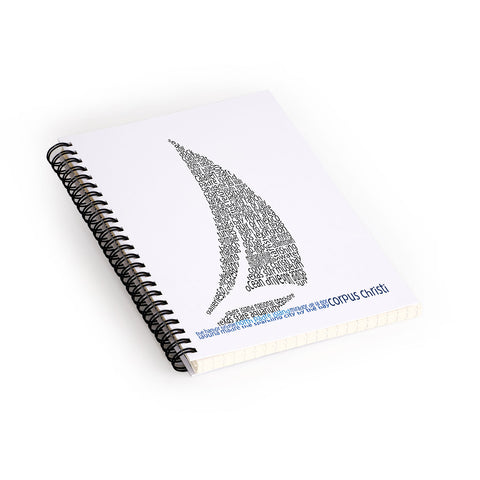 Restudio Designs Corpus Christi Sailboat Spiral Notebook
