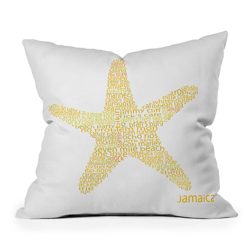 Restudio Designs Jamaica Starfish Throw Pillow