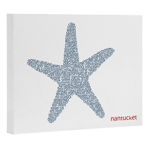 Restudio Designs Nantucket Starfish Art Canvas