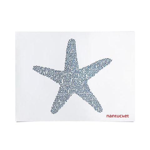Restudio Designs Nantucket Starfish Poster