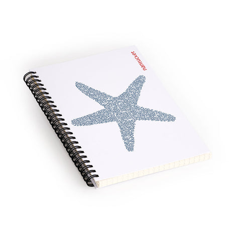 Restudio Designs Nantucket Starfish Spiral Notebook