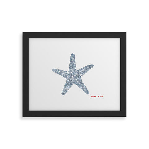 Restudio Designs Nantucket Starfish Framed Art Print