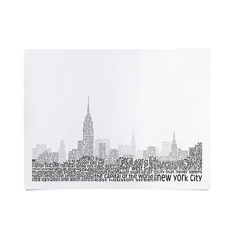 Restudio Designs New York Skyline 1 Poster