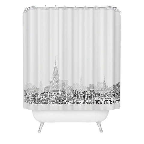 Restudio Designs New York Skyline 1 Shower Curtain