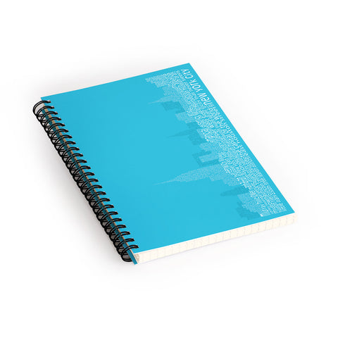 Restudio Designs New York Skyline 3 Spiral Notebook