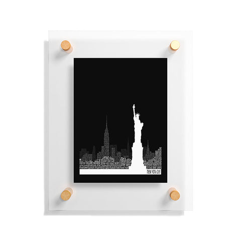 Restudio Designs New York Skyline 4 Floating Acrylic Print