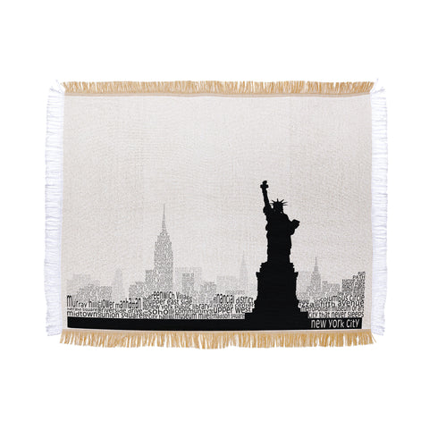 Restudio Designs New York Skyline 5 Throw Blanket