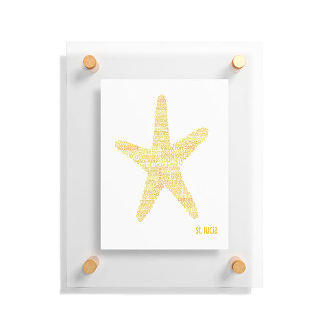 Restudio Designs St Lucia Starfish Floating Acrylic Print