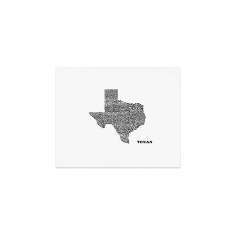 Restudio Designs Texas Map Art Print