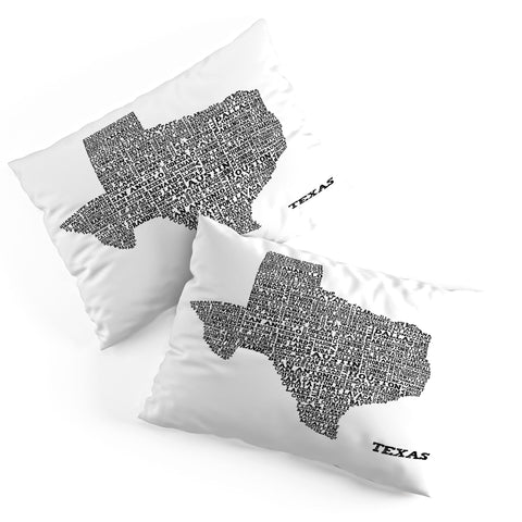 Restudio Designs Texas Map Pillow Shams