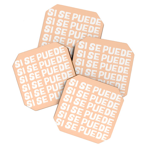 Rhianna Marie Chan Si Se Puede Yes We Can Coaster Set