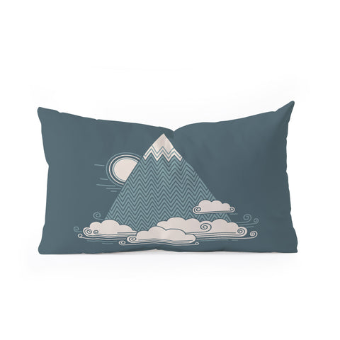 Rick Crane Cloud Mountain Oblong Throw Pillow