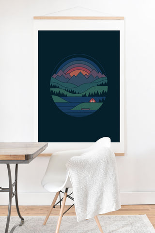 Rick Crane The Lake At Twilight Art Print And Hanger