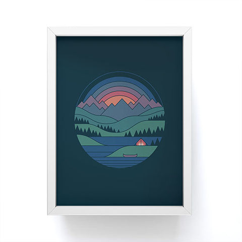 Rick Crane The Lake At Twilight Framed Mini Art Print