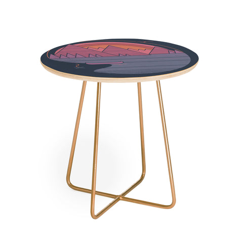 Rick Crane The Mountains are Calling I Round Side Table