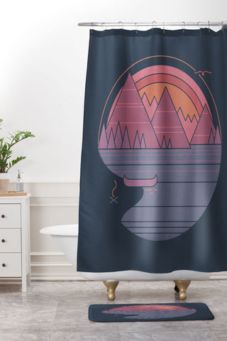 Rick Crane The Mountains are Calling I Shower Curtain And Mat