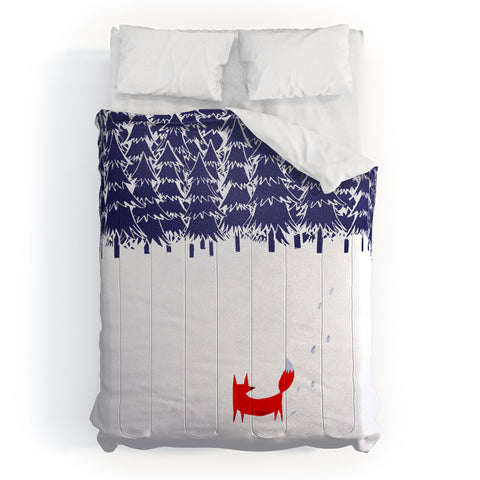 Robert Farkas Alone In The Forest Comforter