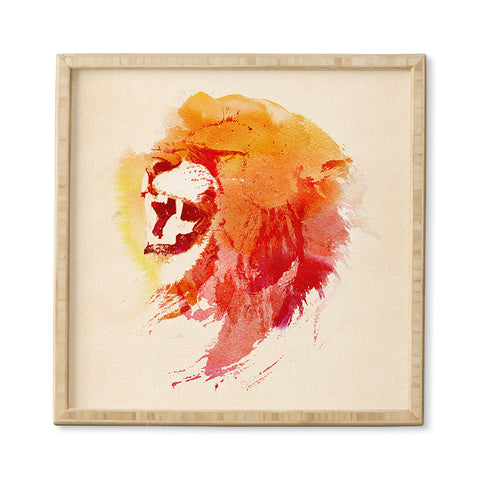 Robert Farkas Angry Lion Framed Wall Art