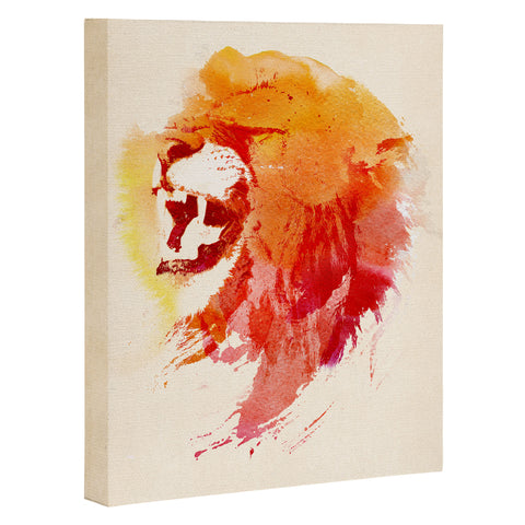 Robert Farkas Angry Lion Art Canvas