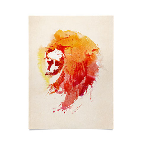 Robert Farkas Angry Lion Poster