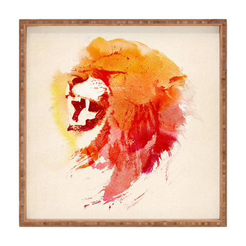Robert Farkas Angry Lion Square Tray