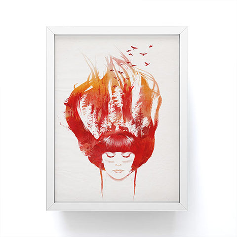 Robert Farkas Burning Forest Framed Mini Art Print