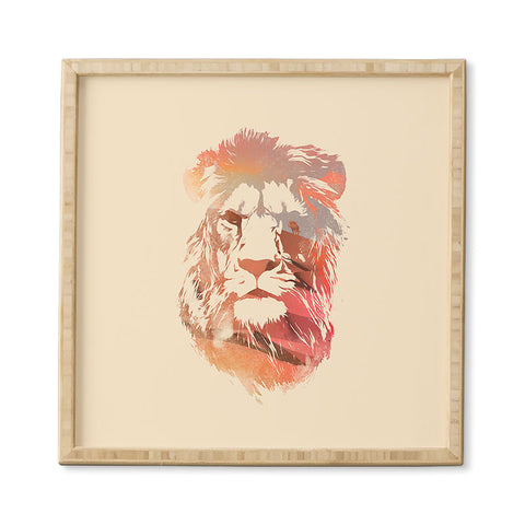 Robert Farkas Desert lion Framed Wall Art
