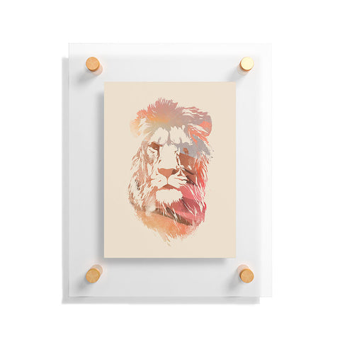 Robert Farkas Desert lion Floating Acrylic Print