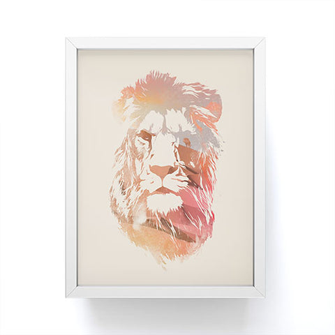 Robert Farkas Desert lion Framed Mini Art Print